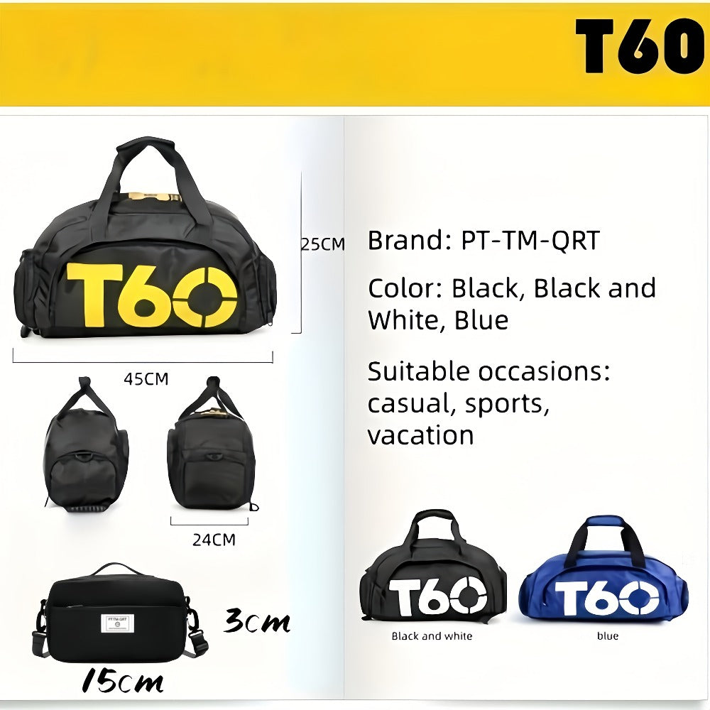 Gym Duffel Bag – 2 Piece, Nylon, Lightweight, Large Capacity – detail view 7