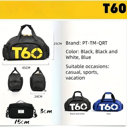 Gym Duffel Bag – 2 Piece, Nylon, Lightweight, Large Capacity – detail view 7
