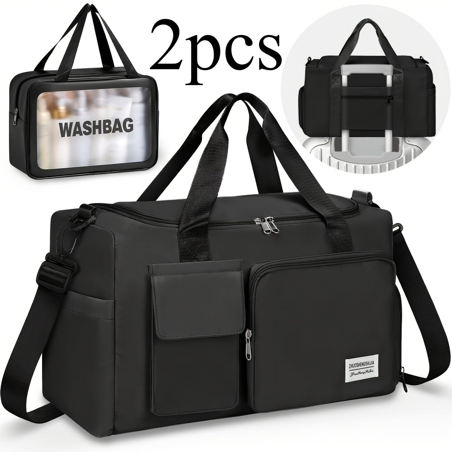 Gym Duffel Bag – 2PCS, Large Capacity, Lightweight, for Travel – detail view 11