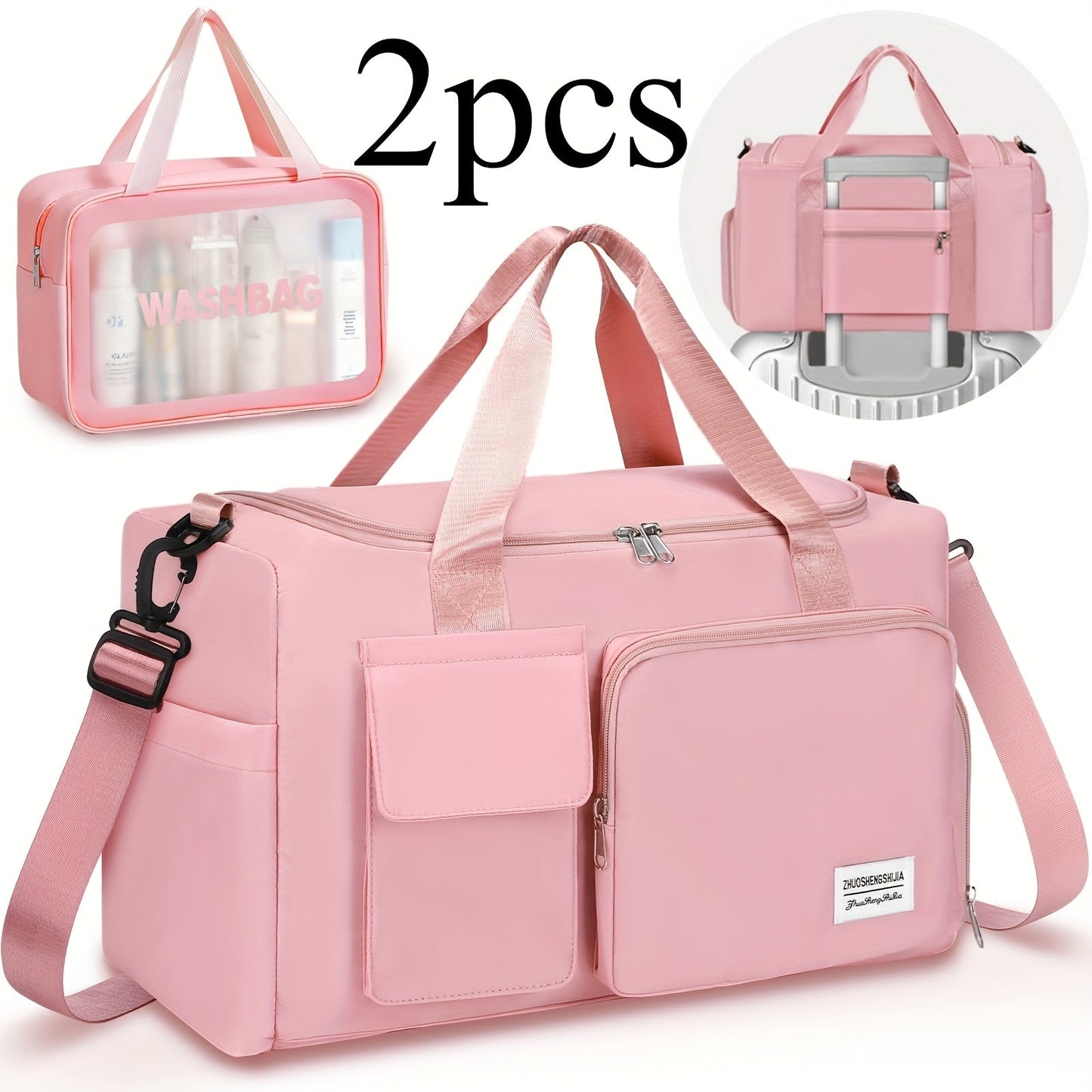 Gym Duffel Bag – 2PCS, Large Capacity, Lightweight, for Travel – alternate view