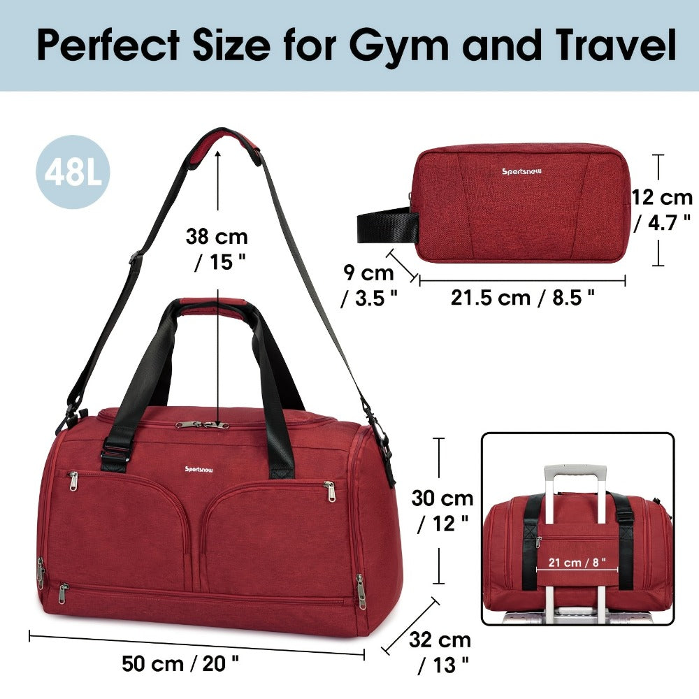 Gym Duffel Bag – 43L, 48L, Large Capacity, for Travel – detail view 21