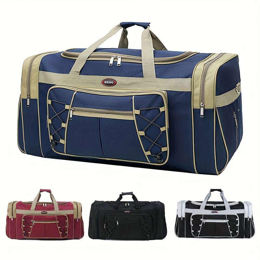 Gym Duffel Bag – 72L, Polyester, Foldable, Lightweight – front view