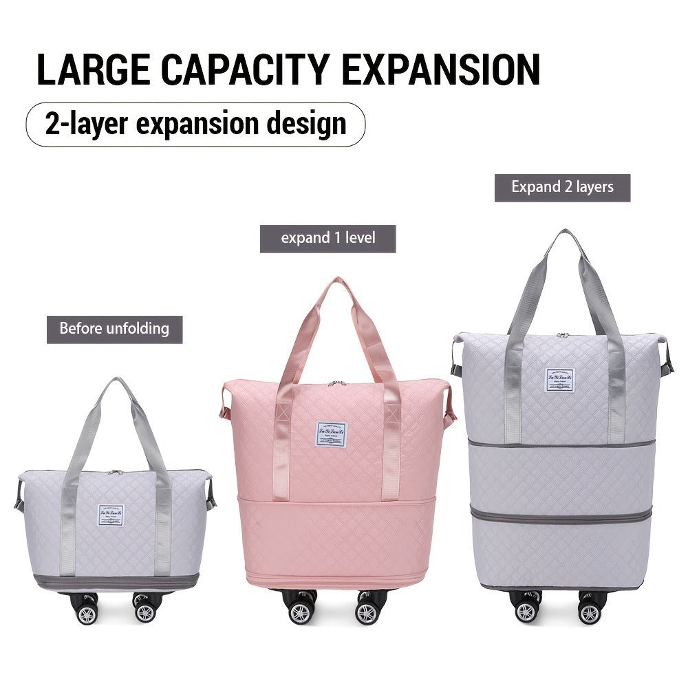Gym Duffel Bag – Expandable, Spinner Wheels, for Travel – detail view 4