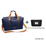 Blue travel bag + small black bag