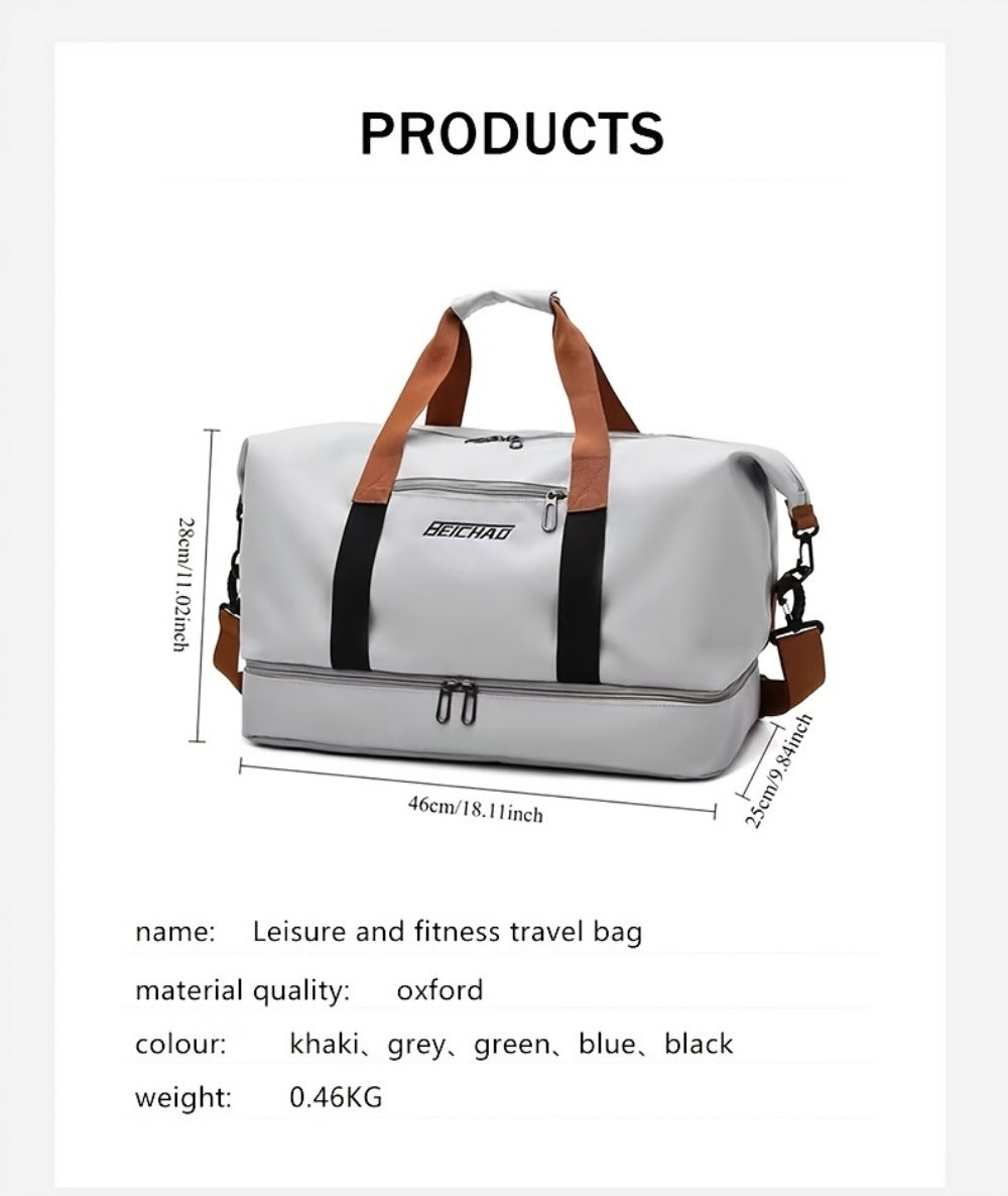 Gym Duffel Bag – 5 Colors, Nylon, Lightweight, for Travel – detail view 19