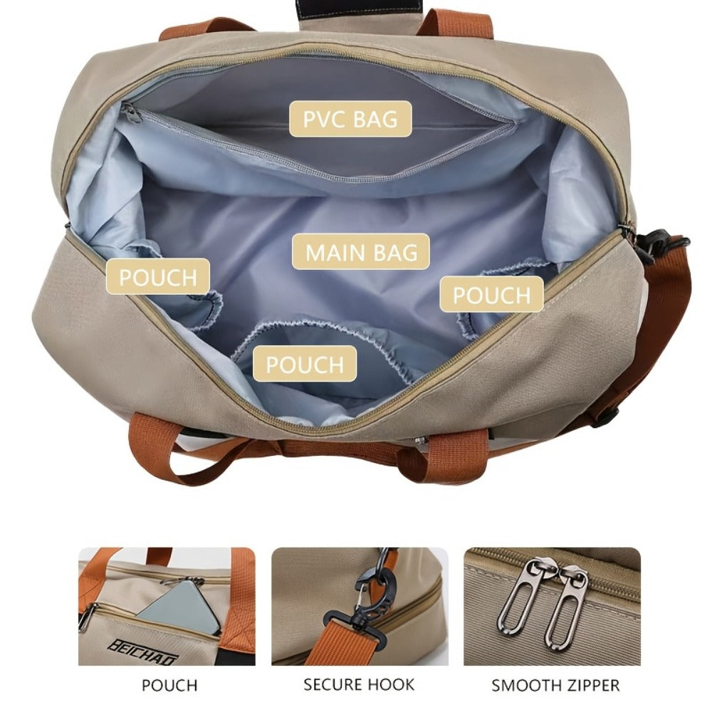 Gym Duffel Bag – 5 Colors, Nylon, Lightweight, for Travel – detail view 8