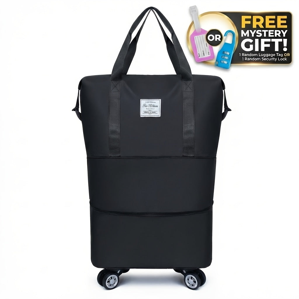 Gym Duffel Bag – Nylon, Spinner Wheels, Expandable, for Travel – detail view 17