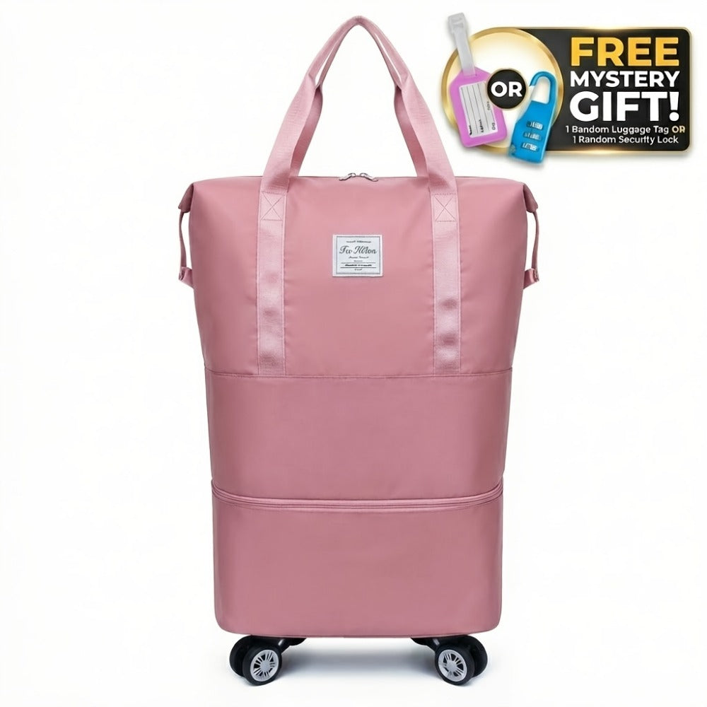 Gym Duffel Bag – Nylon, Spinner Wheels, Expandable, for Travel – detail view 14
