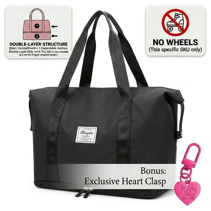 Gym Duffel Bag – Nylon, Spinner Wheels, Expandable, for Travel – detail view 15