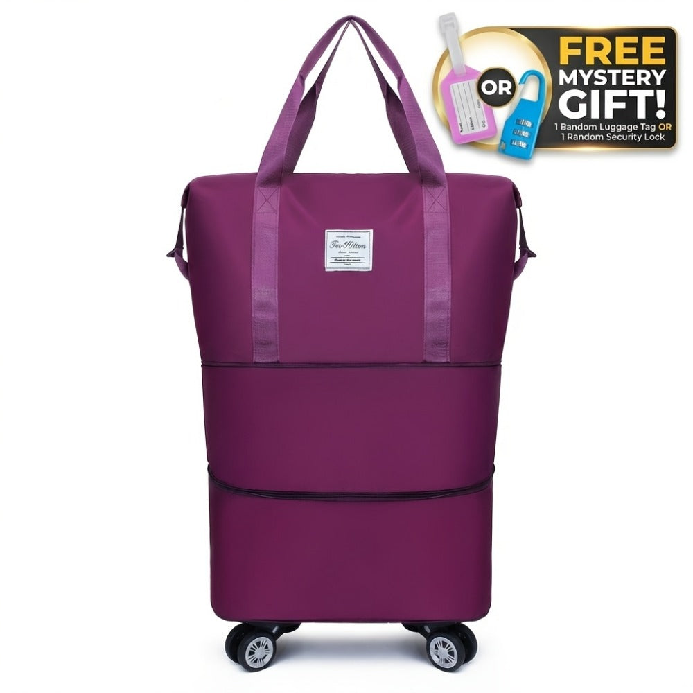Gym Duffel Bag – Nylon, Spinner Wheels, Expandable, for Travel – detail view 8