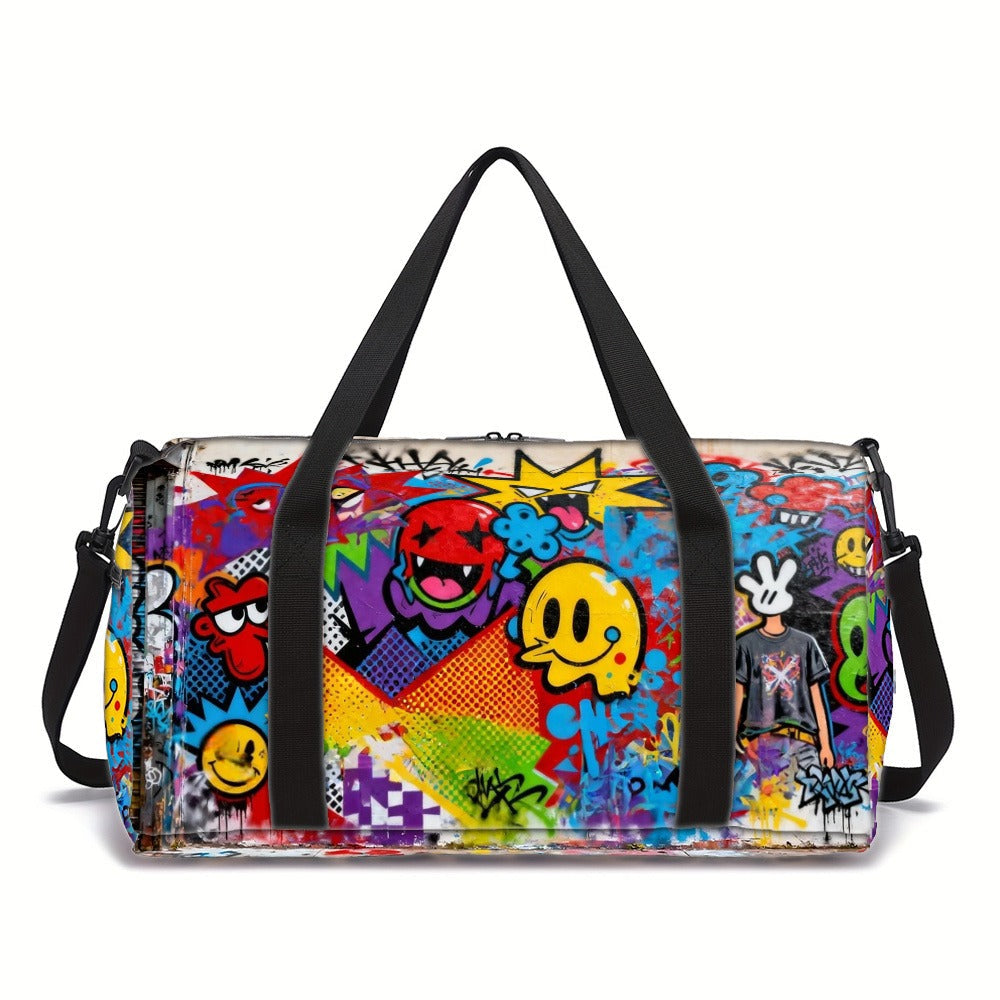 Gym Duffel Bag – Polyester, Adjustable Strap, for Travel – detail view 3