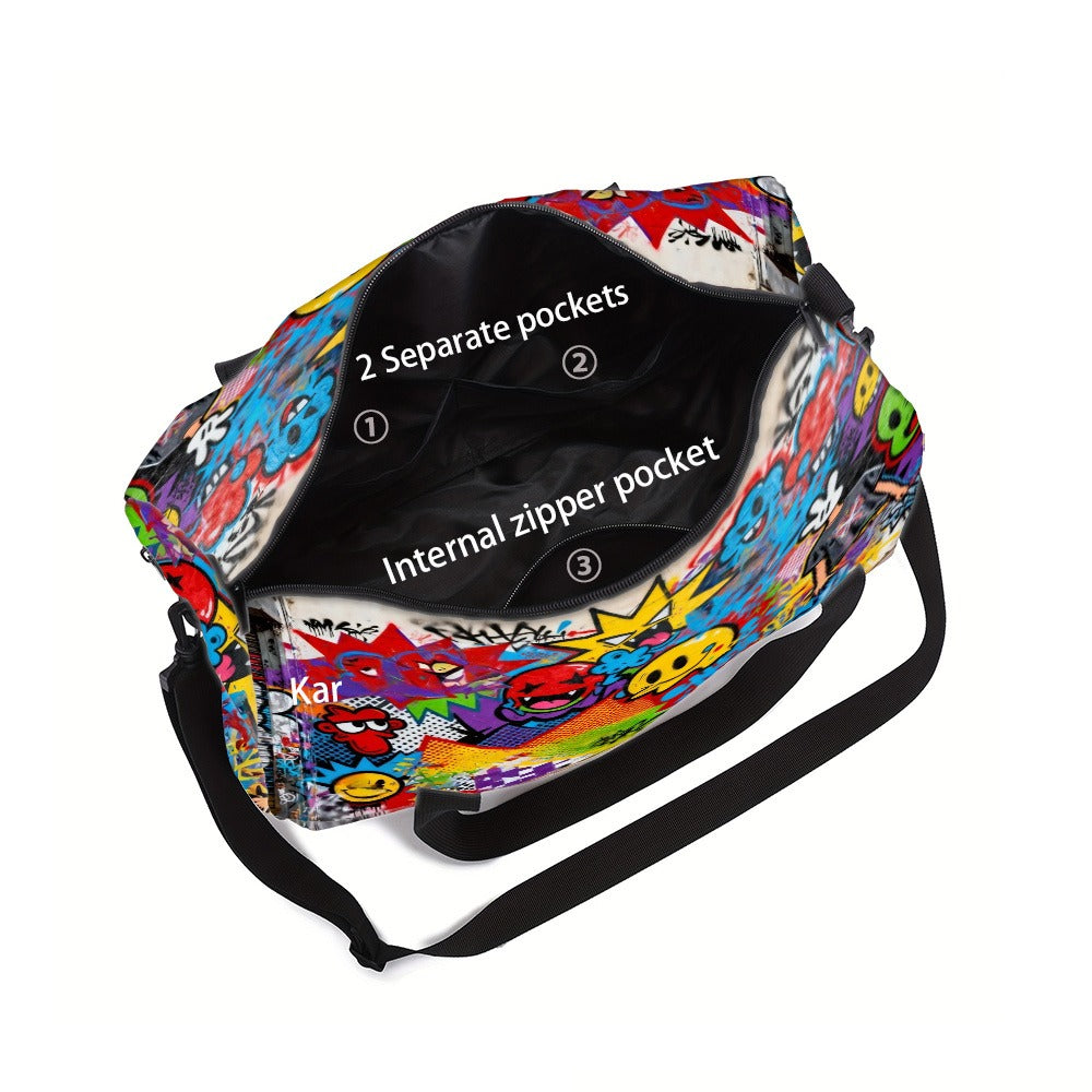 Gym Duffel Bag – Polyester, Adjustable Strap, for Travel – detail view 6