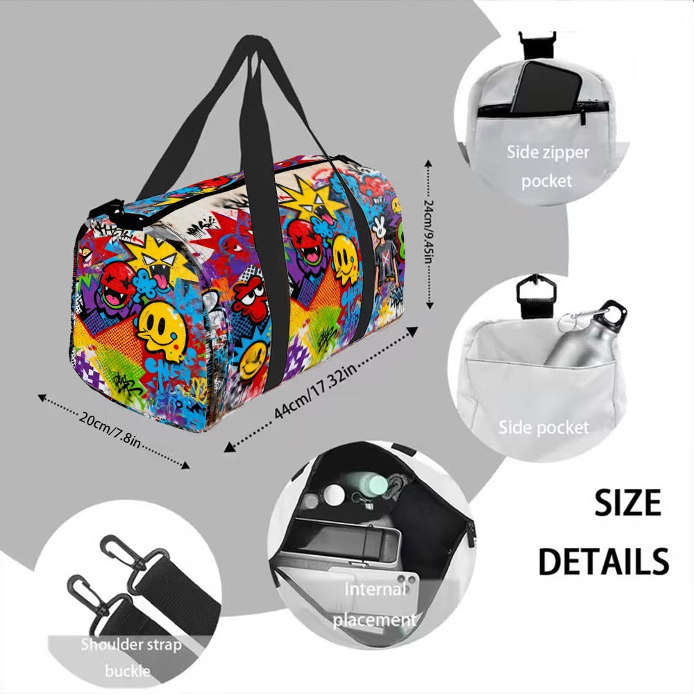 Gym Duffel Bag – Polyester, Adjustable Strap, for Travel – detail view 9