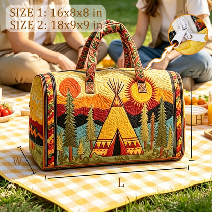 Gym Duffel Bag – Quilted, for Travel & Everyday Use – detail view 10
