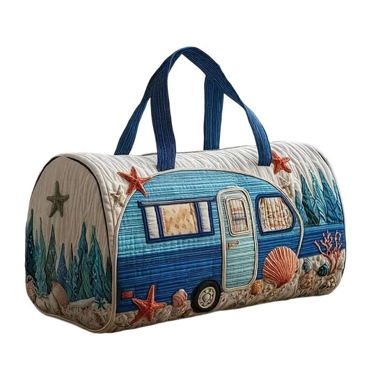 Gym Duffel Bag – Quilted, for Travel – detail view 2