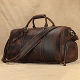Dark brown crazy horse leather