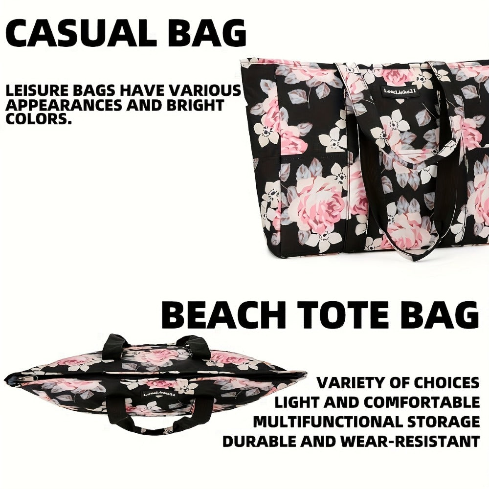Gym Duffel Bag – for Travel, Sandproof Beach Large Zipper Pool – detail view 19