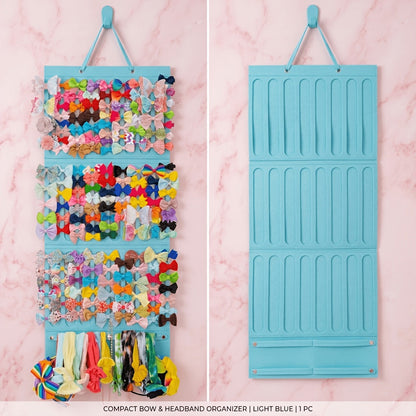 Hair Accessory Organizer - Bow Holder Felt Wall Hanging Storage Bag for Hairpins Bows Clips - product detail view 21