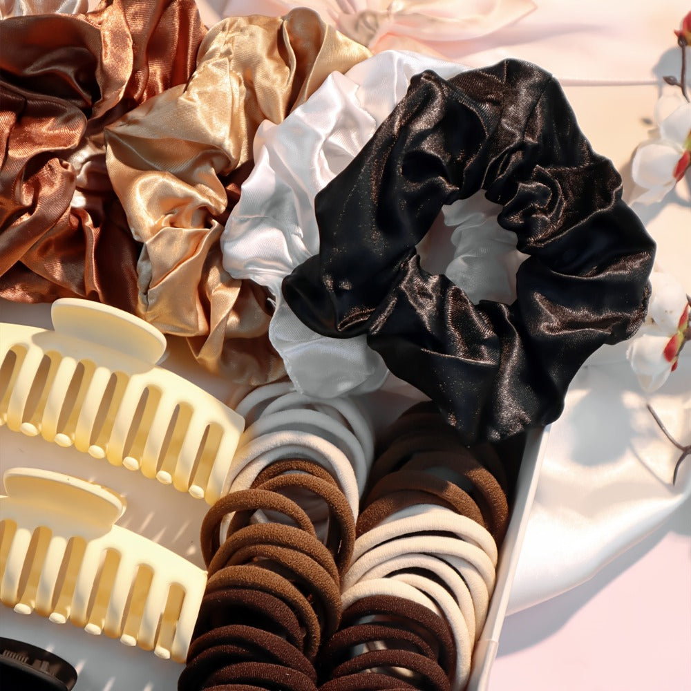 Hair Clips for Women - Accessories Set for 79PCS , Elastic Ties, Headbands & Ponytail Holders - product detail view 2