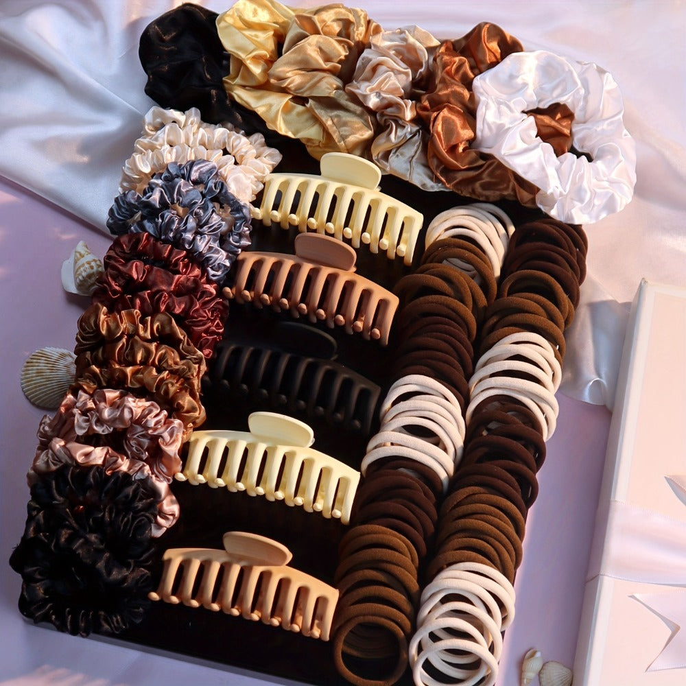Hair Clips for Women - Accessories Set for 79PCS , Elastic Ties, Headbands & Ponytail Holders - product detail view 8