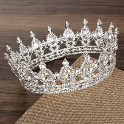 Hair Clips for Women - Rhinestone Crown Clip Set 2pcs - Luxury Princess Tiara Accessories for - product detail view 8