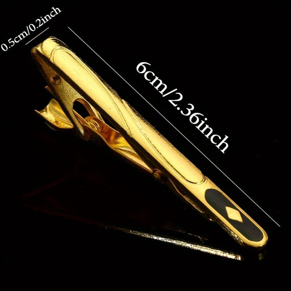 Hair Clips for Women - Tie Set 9pcs Men's Business Suit Accessories - Luxury Fashion Tie Bar Gift - product detail view 13