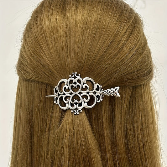 Hair Clips for Women - Viking Set 7pcs Celtic Tree of Life Antique Silver Norse Mythology Boho - product detail view 2