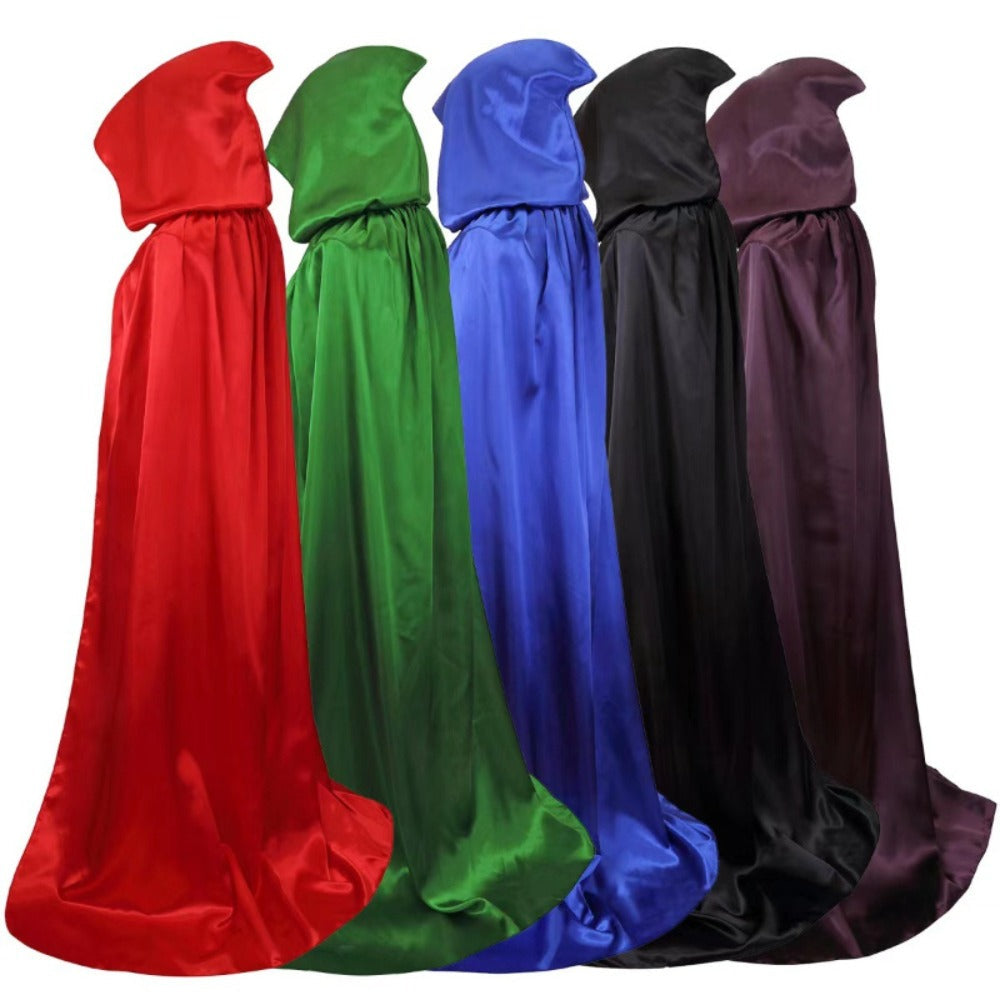 Halloween Costumes - Cape Cloak for Adults 59 Inch Gothic Death Costume Robe | Vampire Grim - main product view