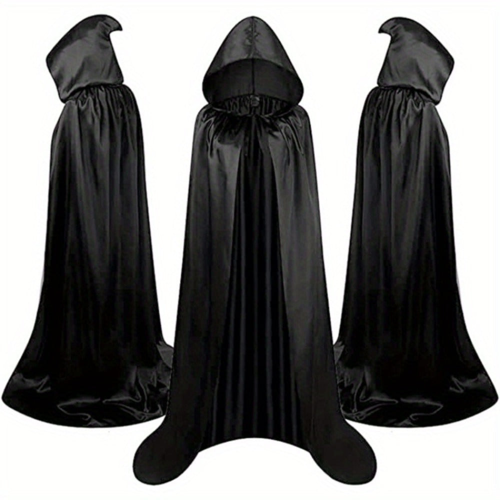 Halloween Costumes - Cape Cloak for Adults 59 Inch Gothic Death Costume Robe | Vampire Grim - product detail view 2