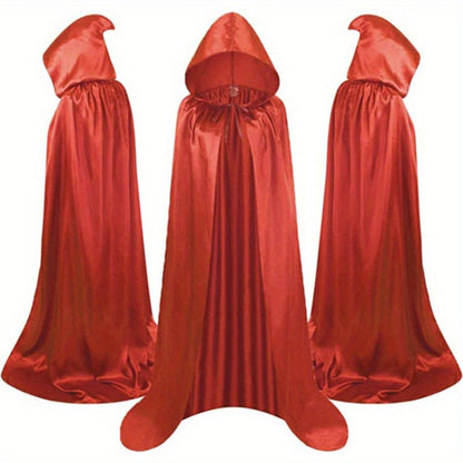 Halloween Costumes - Cape Cloak for Adults 59 Inch Gothic Death Costume Robe | Vampire Grim - product detail view 7