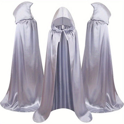 Halloween Costumes - Cape Cloak for Adults 59 Inch Gothic Death Costume Robe | Vampire Grim - product detail view 11