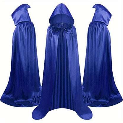 Halloween Costumes - Cape Cloak for Adults 59 Inch Gothic Death Costume Robe | Vampire Grim - product detail view 12