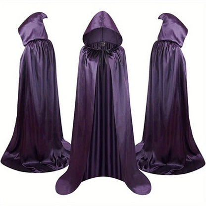 Halloween Costumes - Cape Cloak for Adults 59 Inch Gothic Death Costume Robe | Vampire Grim - product detail view 15