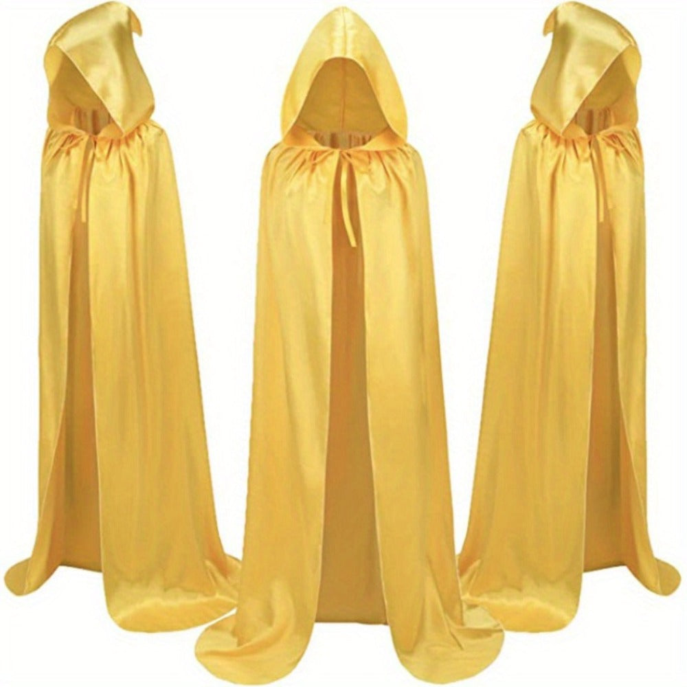 Halloween Costumes - Cape Cloak for Adults 59 Inch Gothic Death Costume Robe | Vampire Grim - product detail view 18