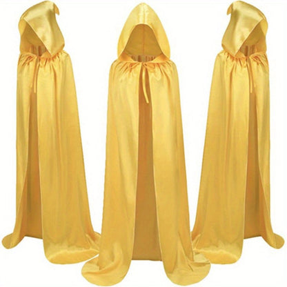 Halloween Costumes - Cape Cloak for Adults 59 Inch Gothic Death Costume Robe | Vampire Grim - product detail view 18