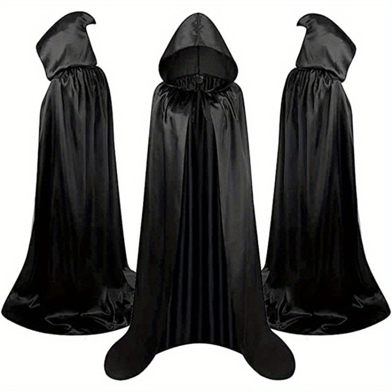 Halloween Costumes - Cape Cloak for Adults 59 Inch Gothic Death Costume Robe | Vampire Grim - product detail view 19