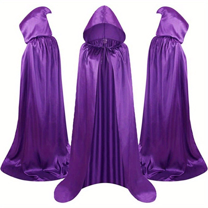 Halloween Costumes - Cape Cloak for Adults 59 Inch Gothic Death Costume Robe | Vampire Grim - product detail view 23