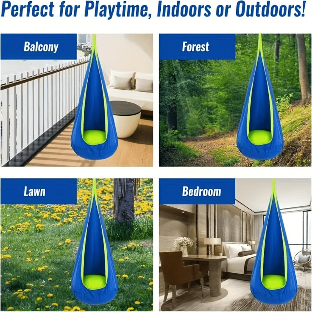 Hammock Chair with Inflatable Pillow and Storage Bag for Patio detail image - detail view 12