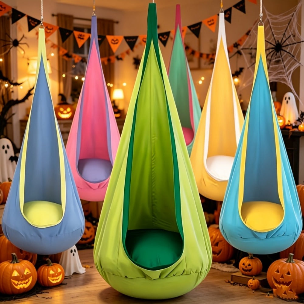 Hammock Chair with Inflatable Pillow and Storage Bag for Patio detail image