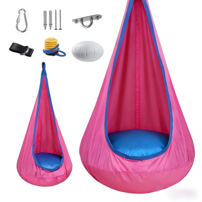 Hammock Chair with Inflatable Pillow for Comfortable Outdoor Seating in Patio detail image - detail view 5