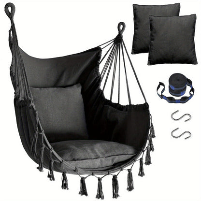 Hammock Chair shown in the Dark Gray option