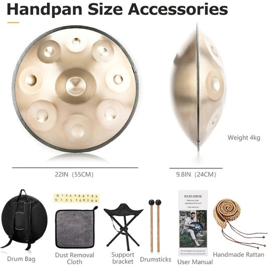 Hand Drum, 440Hz, 440 Hz, 22-Inch, Minor, Kurd for Rhythm Practice detail image