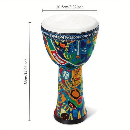 Hand Drum, Portable, Handmade, Campfire, 8-inch for Rhythm Practice detail image
