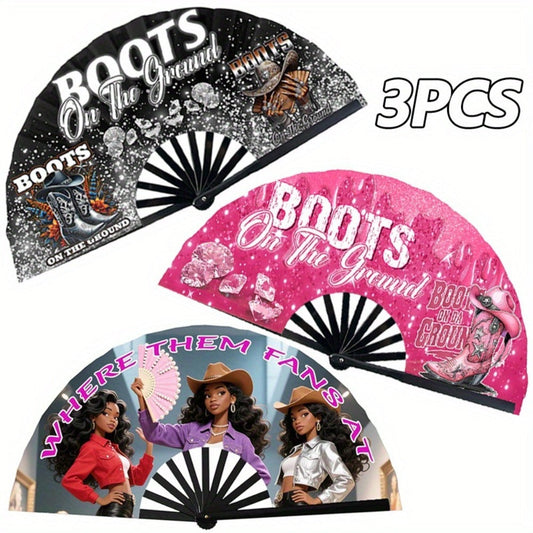 Hand Fan - Folding for Line Dancing Decorative Flapping for Props, Home Decoration & - main product view
