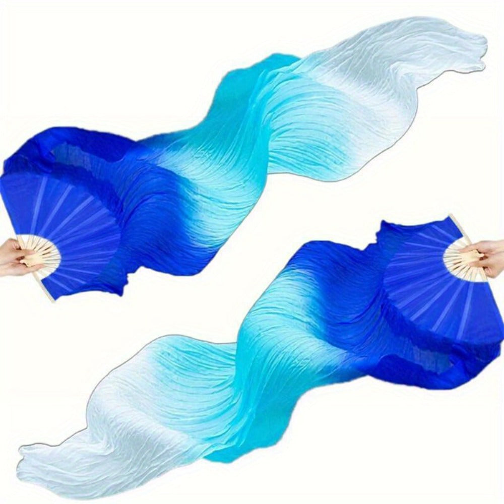Hand Fan - Folding Set of 2 - 4 Colors Available, Portable for Dance Events Raves - main product view