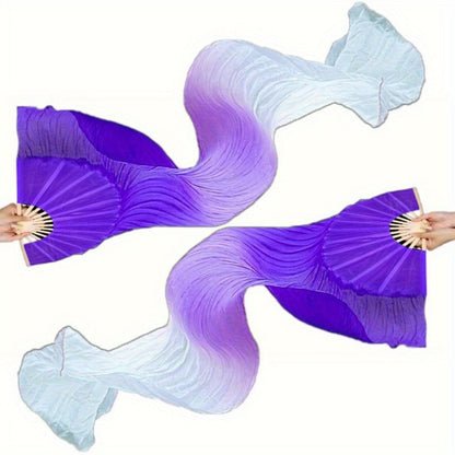 Hand Fan - Folding Set of 2 - 4 Colors Available, Portable for Dance Events Raves - product detail view 9