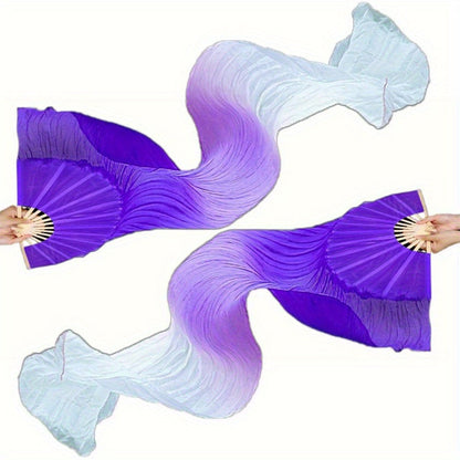 Hand Fan - Folding Set of 2 - 4 Colors Available, Portable for Dance Events Raves - product detail view 25