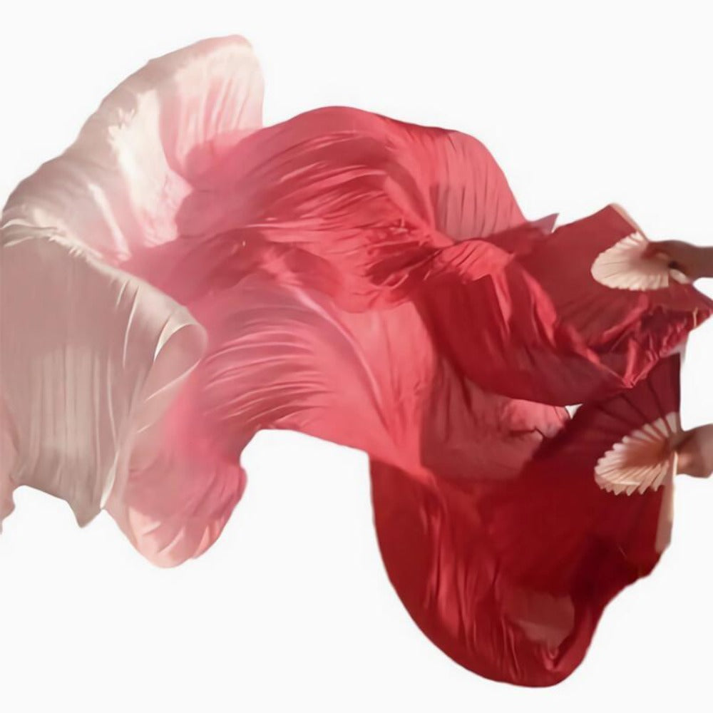Hand Fans - Folding Dance 2 Pack - Women's for Carnival Performance Summer, 4 Colors - product detail view 2