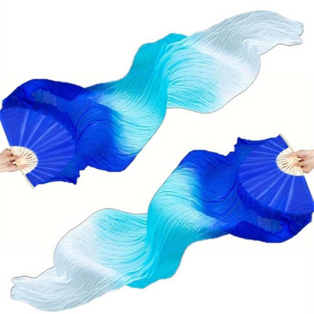 Hand Fans - Folding Dance 2 Pack - Women's for Carnival Performance Summer, 4 Colors - product detail view 4