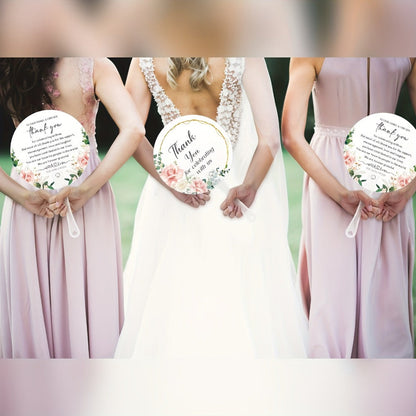 Hand Fans - Wedding Bulk 100pcs Plastic Handheld Favor for Guests, Bridal Shower & - product detail view 4